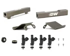 Deatschwerks Side Feed to Top Feed Fuel Rail Conversion Kit and 1500cc Fuel Injectors Subaru STI 2002-2007