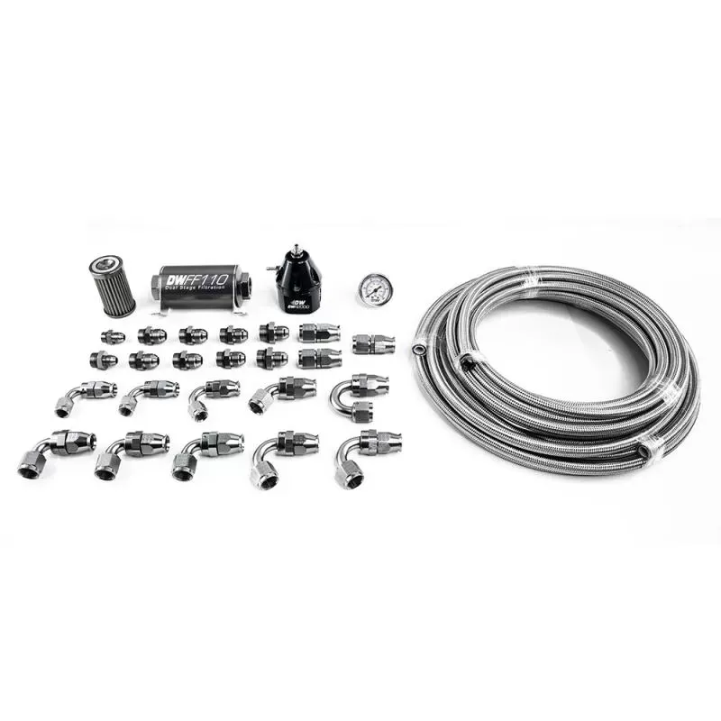 DeatschWerks X2 Series Pump Module -8AN PTFE Plumbing Kit Ford Mustang 2011-2019 - 6-604