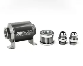 DeatschWerks -10AN, 5 micron, 70mm In-line fuel filter kit