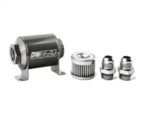 DeatschWerks -10AN, 10 micron, 70mm In-line fuel filter kit
