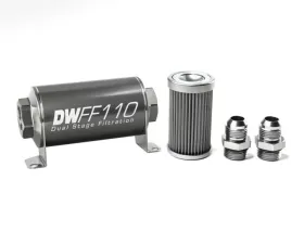 DeatschWerks -10AN, 40 micron, 110mm In-line fuel filter kit