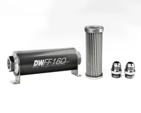 DeatschWerks -10AN, 5 micron, 160mm In-line fuel filter kit