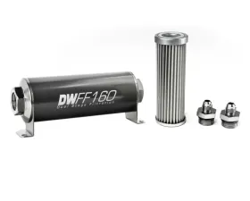 DeatschWerks -6AN, 5 micron, 160mm In-line fuel filter kit