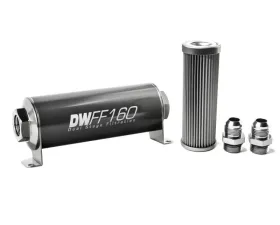 DeatschWerks -10AN, 10 micron, 160mm In-line fuel filter kit