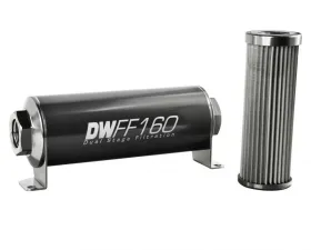 DeatschWerks -10AN Female, 10 micron, 160mm In-line fuel filter kit