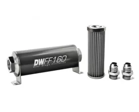 DeatschWerks -10AN, 40 micron, 160mm In-line fuel filter kit