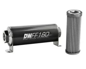 DeatschWerks -10AN Female, 40 micron, 160mm In-line fuel filter kit