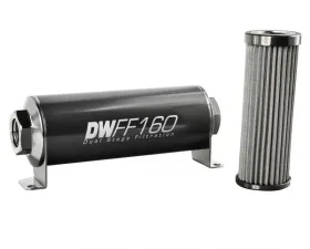 DeatschWerks -10AN Female, 100 micron, 160mm In-line fuel filter kit