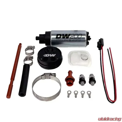 DeatschWerks In-Tank Pump Adapter + DW200 255lph Fuel Pump for 2.5L Surge Tank - 9-201-5002