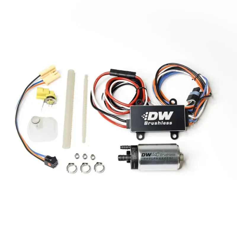 DeatschWerks 440lph in-tank brushless fuel pump w/ 9-0907 install kit + C103 Controller Ford - 9-441-C103-0907