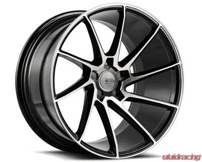 Savini di Forza Machined Black with Black Lip BM15 Right Wheel 20x10 5x108 50mm - BM15-20100508M5063R