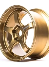 Weds RN-05M Wheel Set WedsSport 18x9.5 5x120 36mm Samurai Gold Honda Civic Type-R  FK8 | FL5 2018+                                     - RN05M1895365120SG-Civic - Image 2