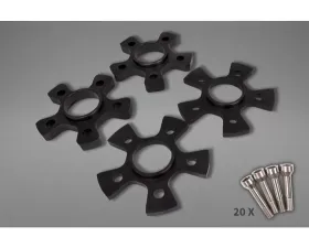 Capristo Exhaust Wheel Spacers 11mm-17mm Rear Star Shape with Titanium Wheel Bolts Ferrari Portofino 2018-2021