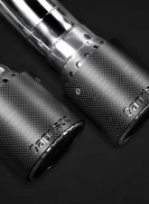 Capristo Exhaust Mid-Pipes Valved Exhaust System CES3 Carbon Fiber Tips Red Audi S8 2010-2021                                     - 02AU09403001-R - Image 2