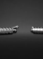 Capristo Exhaust Valved Exhaust System Mid-Pipes CES3 Remote Kit Carbon Fiber Tips Black BMW X5M F15 | X6M F16 2014-2013                                     - 02BM10203006-B - Image 2