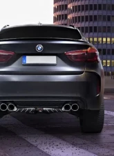 Capristo Exhaust Valved Exhaust System Mid-Pipes CES3 Remote Kit Carbon Fiber Tips Black BMW X5M F15 | X6M F16 2014-2013                                     - 02BM10203006-B - Image 6