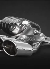 Capristo Exhaust Valved Triple Mufflers w/CES-3 w/ECE W463 5.5L V8 BiTurbo Mercedes G500 2013-2018 | Mercedes G63 AMG 12-21 Valved Triple Mufflers w/CES-3 w/ECE                                     - 02MB08503012 - Image 3