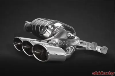 Capristo Exhaust Valved Triple Mufflers w/CES-3 w/ECE W463 5.5L V8 BiTurbo Mercedes G500 2013-2018 | Mercedes G63 AMG 12-21 Valved Triple Mufflers w/CES-3 w/ECE - 02MB08503012