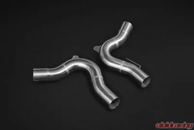 Capristo Exhaust Valved Exhaust System Mid-Pipes Carbon Fiber Tips Black Porsche Panamera 971 Turbo | S 2017-2019 - 02PO04703012-B