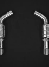 Capristo Exhaust Valved Exhaust System Mid-Pipes Carbon Fiber Tips Black Porsche Panamera 971 Turbo | S 2017-2019                                     - 02PO04703012-B - Image 6