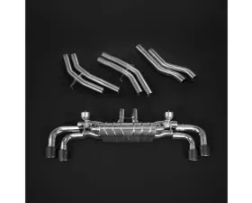 Capristo Exhaust Valved Exhaust with Mid-Silencer Race Pipes & Carbon Fiber Tips E2P Porsche 536 Cayenne 2019+