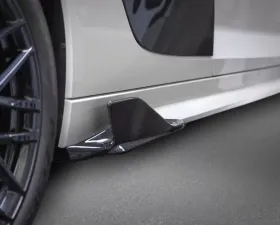Capristo Matte Exhaust Side Fins  Matte Carbon Audi R8 V10 Gen2 Facelift 2020+
