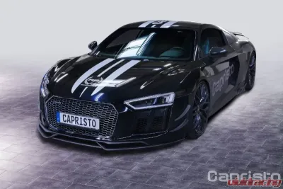 Capristo Matte Exhaust Front Spoiler Carbon Fiber Audi R8 V10 Plus 2015 | Audi R8 Gen2 V10 2016-2019 - 03AU00810008KM