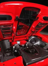 Capristo Exhaust Matte Carbon Lock Cover Ferrari 458 Spider 2011-2015                                     - 03FE00410003LM - Image 2