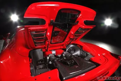 Capristo Exhaust Matte Carbon Lock Cover Ferrari 458 Spider 2011-2015 - 03FE00410003LM