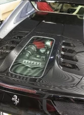 Capristo Exhaust Clear Bottom Carbon and Primed Glass Bonnet Ferrari 458 Spider 2011-2015                                     - 03FE004100062L - Image 12