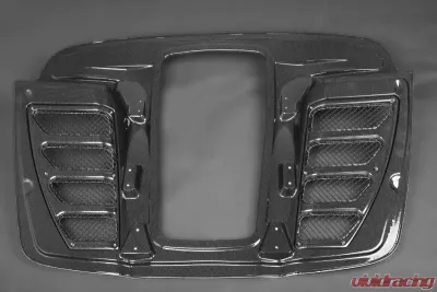 Capristo Exhaust Clear Bottom Carbon and Primed Glass Bonnet Ferrari 458 Spider 2011-2015 - 03FE004100062L