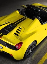 Capristo Exhaust Clear Bottom Carbon and Primed Glass Bonnet Ferrari 458 Spider 2011-2015                                     - 03FE004100062L - Image 7