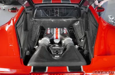 Capristo Exhaust Matte Carbon Lock Cover Ferrari 458 Speciale 2013-2015 - 03FE00410010LM