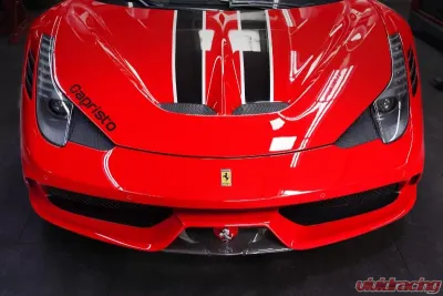 Capristo Exhaust Matte Carbon Front Spoiler Ferrari 458 Speciale 2013-2015 - 03FE00410012LM
