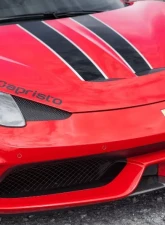 Capristo Exhaust Matte Carbon Front Spoiler Ferrari 458 Speciale 2013-2015                                     - 03FE00410012LM - Image 3