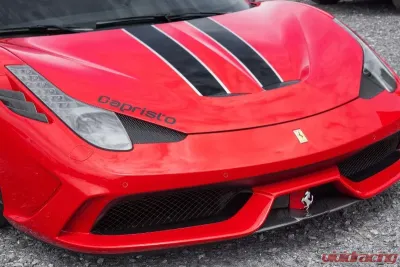 Capristo Exhaust Matte Carbon Front Spoiler Ferrari 458 Speciale 2013-2015 - 03FE00410012LM