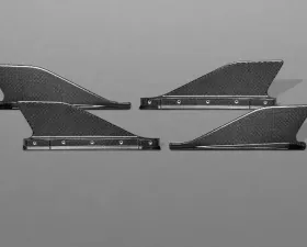 Capristo Exhaust Matte Carbon Side Fins Ferrari 458 Speciale 2013-2015