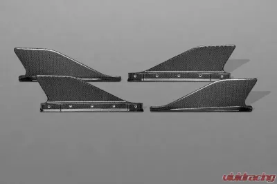 Capristo Exhaust Matte Carbon Side Fins Ferrari 458 Speciale 2013-2015 - 03FE00410013LM