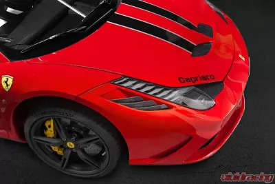 Capristo Exhaust Matte Air Outlet Ribs Ferrari 458 Speciale 2013-2015 - 03FE00410015LM