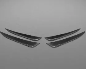 Capristo Exhaust Matte Front Fins Ferrari 458 Speciale 2013-2015