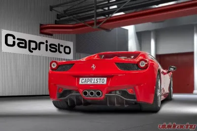 Capristo Exhaust Matte Rear Diffuser Ferrari 458 Italia 2010-2015 | Ferrari 458 Spider 2011-2015 - 03FE00410021LM