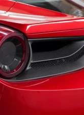 Capristo Exhaust Matte Carbon Tail Light Covers Ferrari 488 GTB | GTS 2015-2020                                     - 03FE08710001LM - Image 2