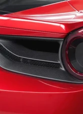 Capristo Exhaust Matte Carbon Tail Light Covers Ferrari 488 GTB | GTS 2015-2020                                     - 03FE08710001LM - Image 3