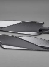 Capristo Exhaust Matte Carbon Side Fins w/adapters Ferrari 488 GTB | GTS 2015-2020                                     - 03FE08710002LM - Image 2