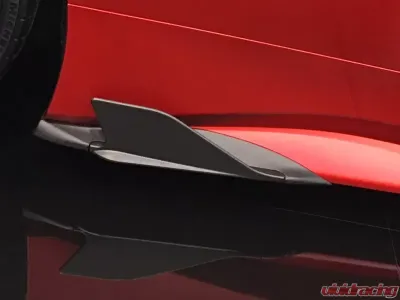 Capristo Exhaust Matte Carbon Side Fins w/adapters Ferrari 488 GTB | GTS 2015-2020 - 03FE08710002LM