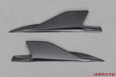 Capristo Exhaust Matte Carbon Side Fins w/adapters Ferrari 488 GTB | GTS 2015-2020 - 03FE08710002LM