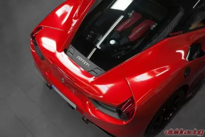 Capristo Exhaust Matte Carbon Rear Engine Air Guide Ferrari 488 GTB 2015-2020 - 03FE08710004LM