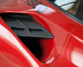 Capristo Exhaust Matte Carbon Side Air Intake Panels Ferrari 488 GTB | GTS 2015-2020