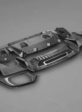 Capristo Exhaust Carbon Fiber Rear Diffusor Mercedes AMG GT | AMG GT S 2015-2021                                     - 03MB08910001KG - Image 9