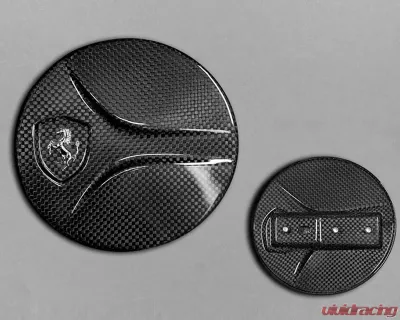 Capristo Carbon Gas Cap Gloss Finish Ferrari 488 GTB 2015-2017 - 03FE08710005LG